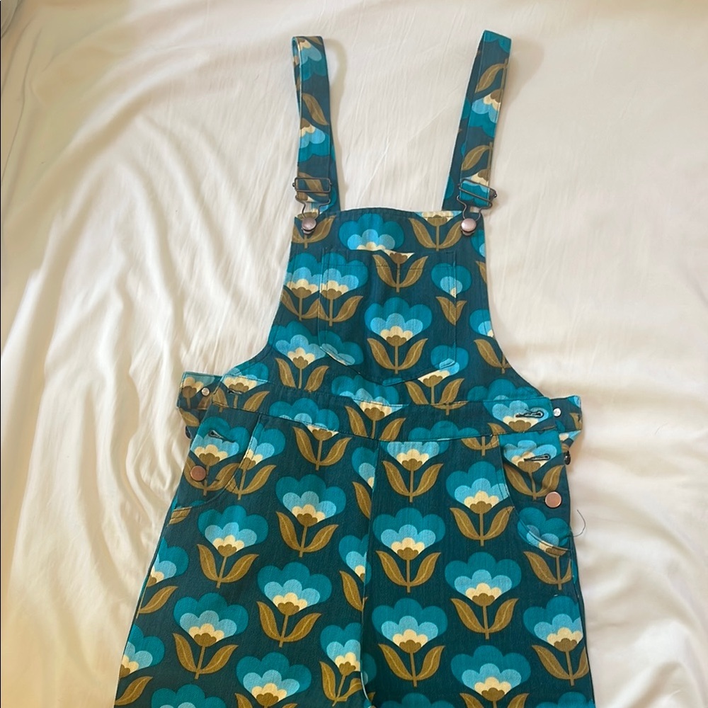 Princess Highway Blue and Yellow Wide Leg Pants